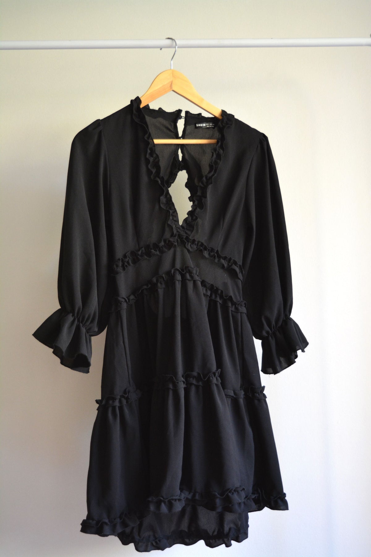 Vestido corto Shein Negro S Rewind It